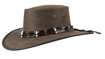Picture of Barmah Outback Crocodile Hat with 5 Croc Teeth