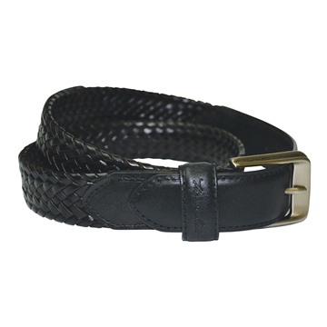 Picture of Thomas Cook Harry Leather Braided Belt - Black