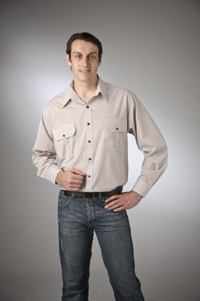 Picture of Check Pin Stripe Countryman Shirt Cotton Rich Australian Made