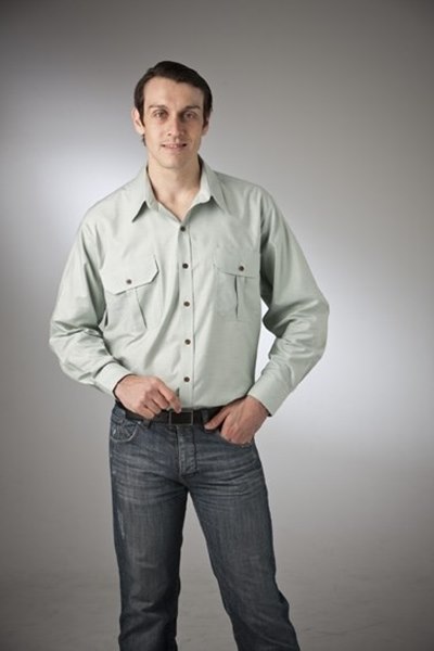 Picture of Plain Oxford Countryman Shirt Cotton  Rich Australian Made