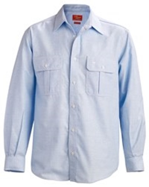 Picture of RM Williams Classic Grazier Long Sleeve Shirt Light Blue CLEARENCE
