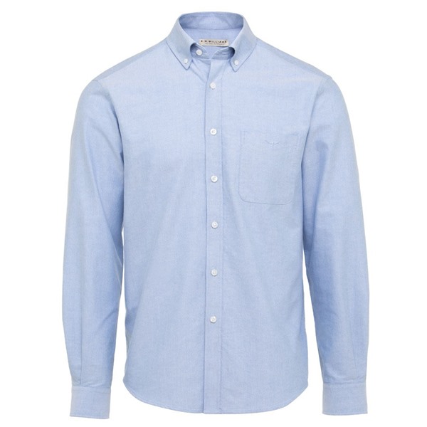 Picture of RM Williams Collins L/S Shirt Light Blue CLEARENCE