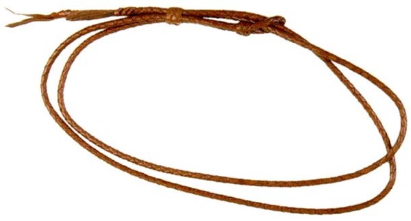Picture of Badgery Hatband double round - Plaited Kangaroo Leather