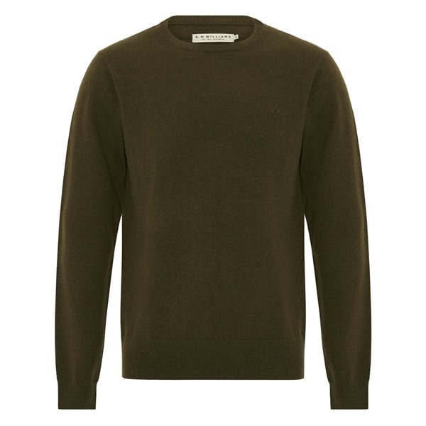 Picture of RM Williams Howe Crew Neck Olive