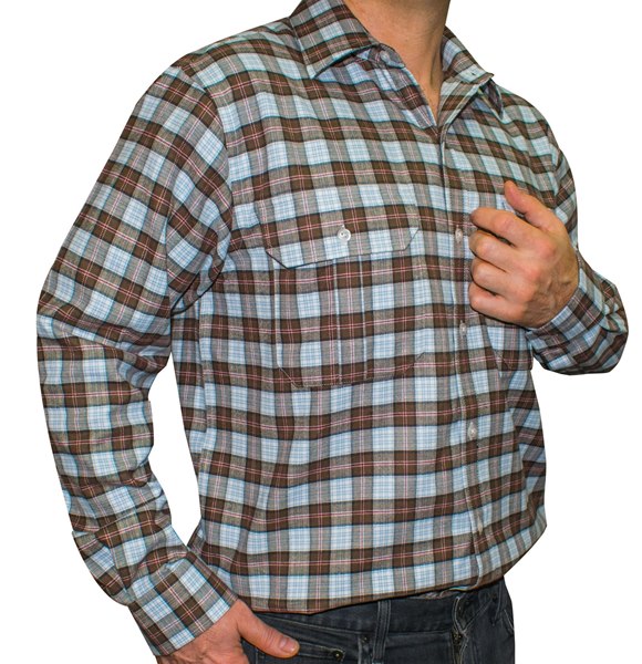 Picture of Gloster Red/Brown/Blue Shirt
