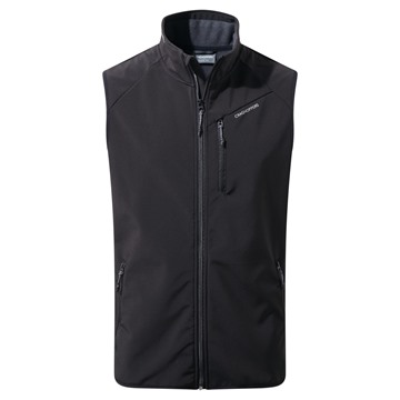 Picture of Craghoppers Mens Baird Softshell Vest Black CLEARANCE