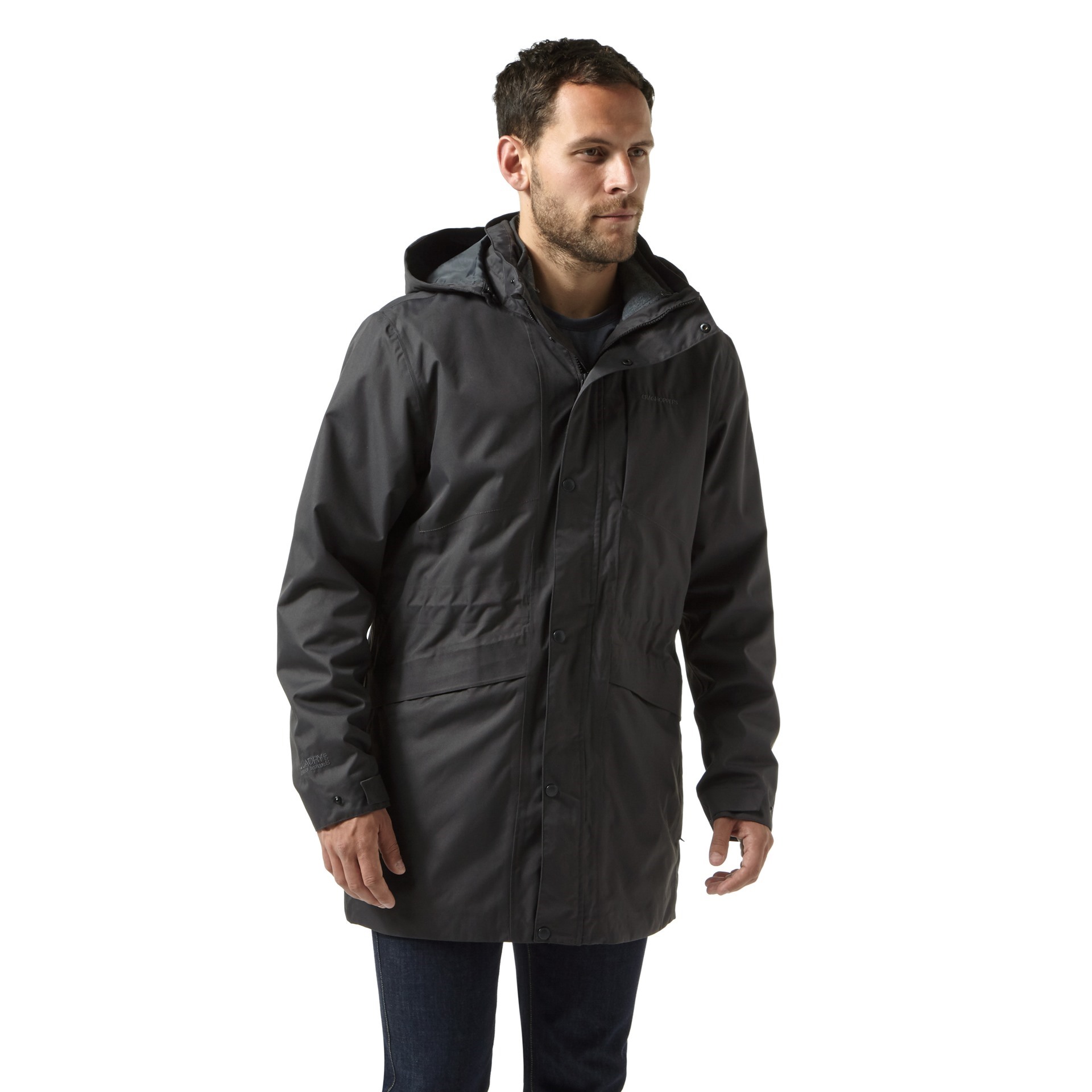 Craghoppers Mens Herston 3 in 1 Jacket Black/Grey CLEARANCE | Port ...