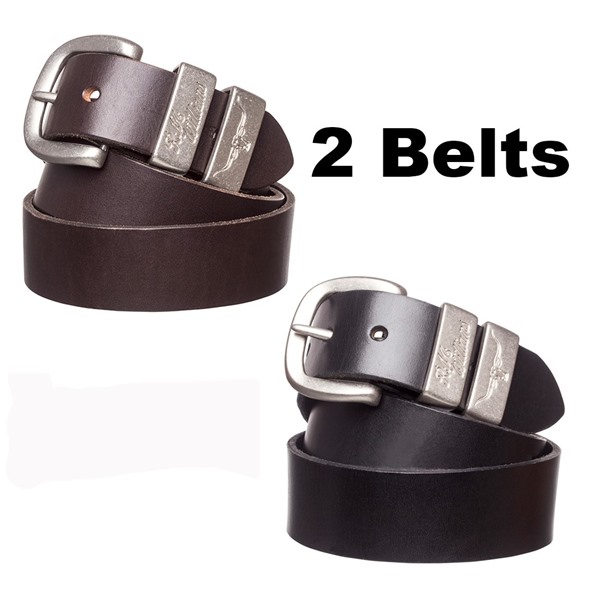 Picture of 2 x 1 1/2inch RM Williams solid hide work belt CB439 - Bundle