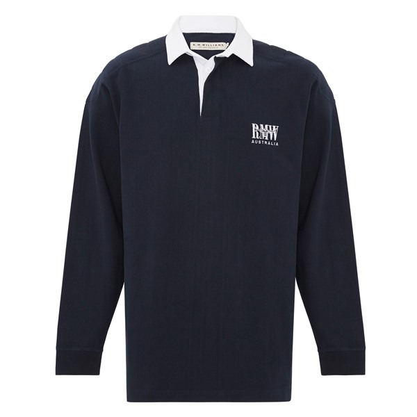 Picture of RM Williams Men's Classic Rugby Top Navy