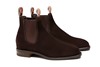 Chocolate RM Williams Suede Craftsman with Comfort Rubber Sole