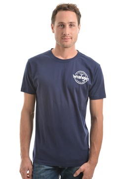 Picture of Wrangler Mens Angus Tee Navy