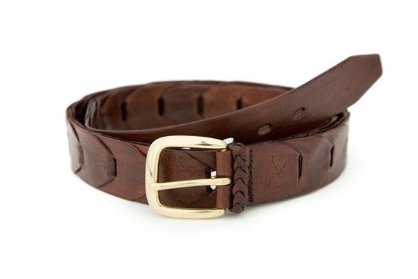Badgery Maranoa -Linked Kangaroo Leather Belt | Port Phillip Shop