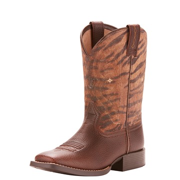 Picture of Ariat Kids Quickdraw Pebbled Pinecone/Vintage Tiger Print CLEARANCE