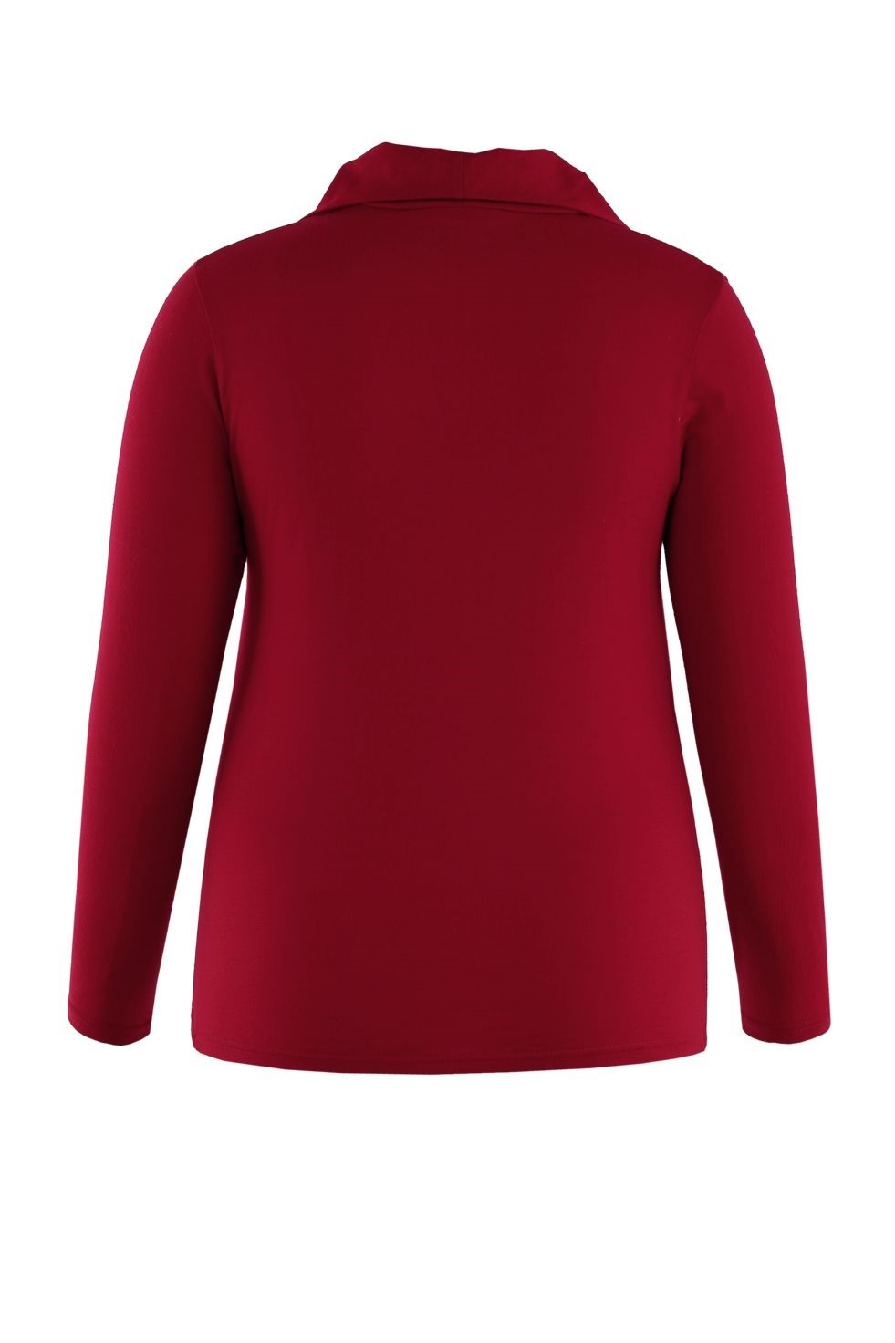 Hedrena Cowl Neck Long Sleeve Top Red | Port Phillip Shop