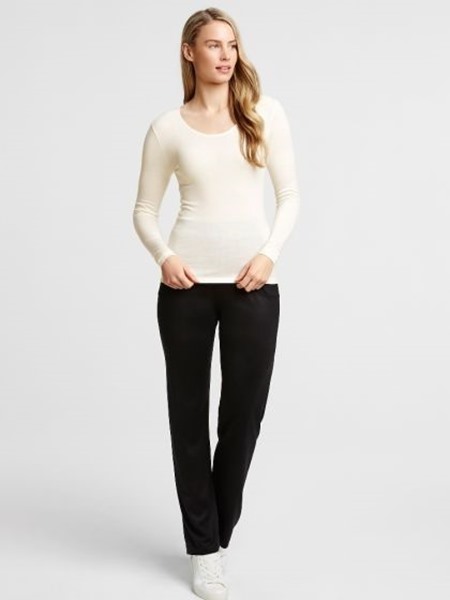 Picture of Hedrena Ladies Plain Spencer Long Sleeve Top Natural