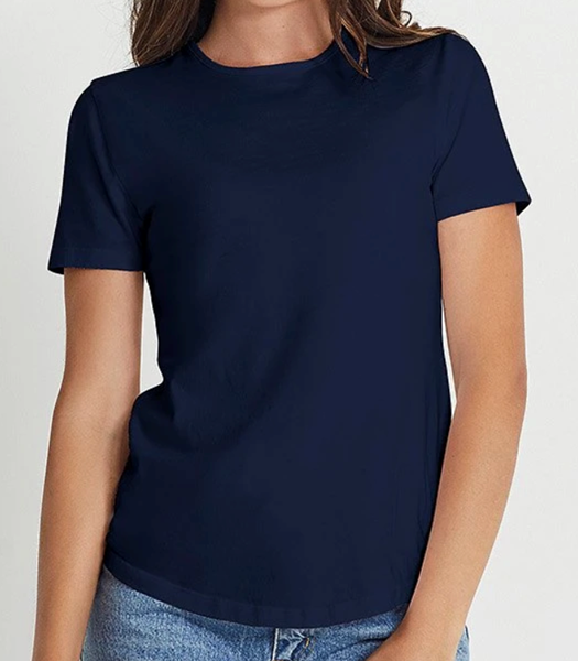 Picture of Hedrena Ladies Lux Sporty Top SS Midnight Blue