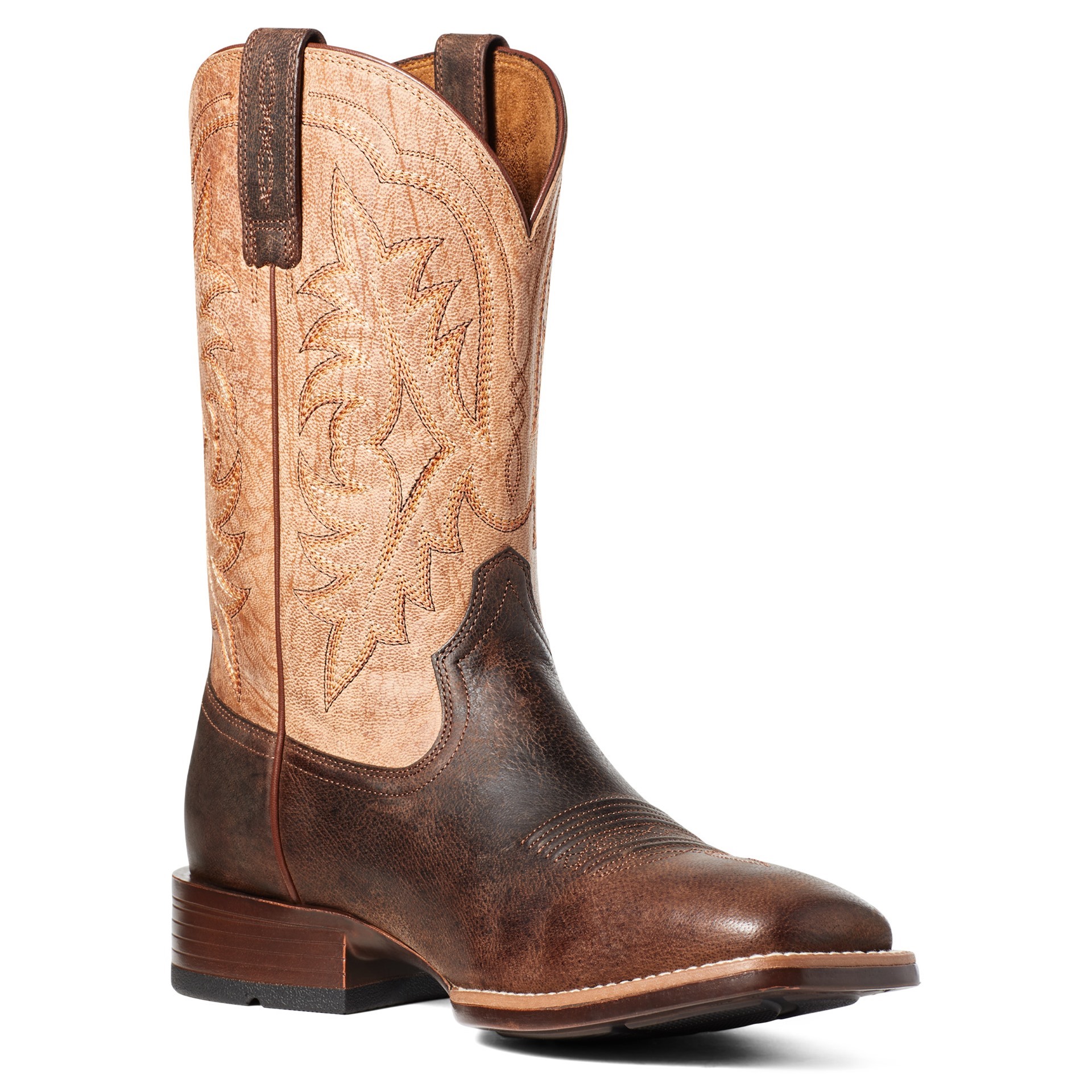 Ariat Mens Ryden Ultra Dark Roast/Weathered Pebble Western Boot | Port ...