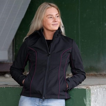 Picture of Outback Trading Ladies Poppy Softshell Hoody Black