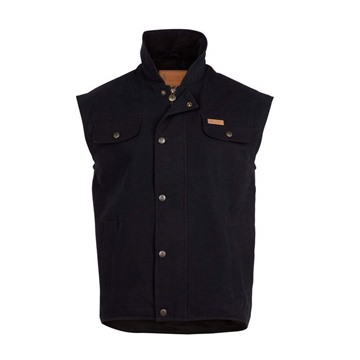 Picture of Outback Trading Mens Thomas Canvas Vest Black CLEARENCE