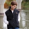 Picture of Outback Trading Mens Thomas Canvas Vest Black CLEARENCE