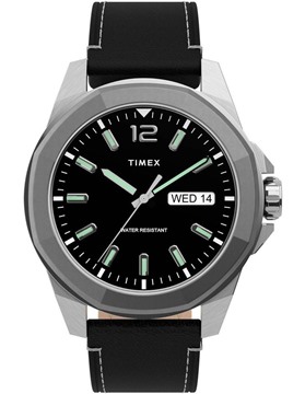 Picture of Timex Essex Ave 44mm Black Leather Watch