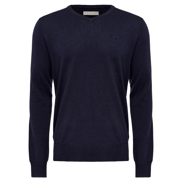Picture of RM Williams Harris V Neck Navy