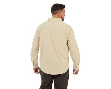 Picture of Craghoppers Mens NosiDefence Kiwi LS Shirt Oatmeal CLEARANCE