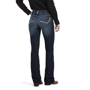 Picture of Ariat Womens R.E.A.L. Mid Rise Cleo Boot Cut Jean Willow Wash CLEARANCE
