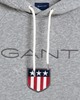 Picture of Gant Men's Shield Sweat Hoodie Grey Melange