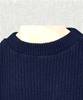 Picture of Interknit Men's Fisherman's Rib Jumper with Patches Navy