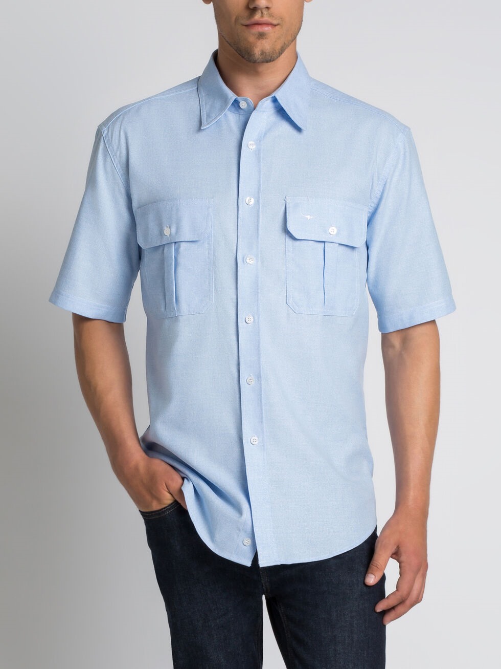 Buy RM Williams Grazier Short Sleeve Shirt SH148 | Port Phillip Shop