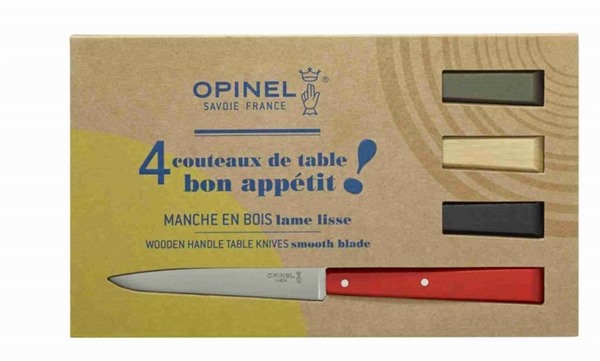 Picture of Bon Appetit Table Knife Set 4 multi coloured Opinel No. 125