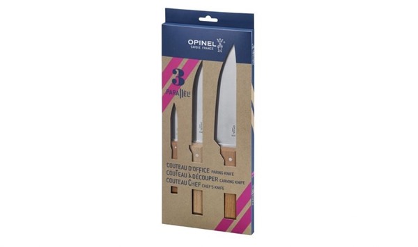 Picture of Opinel Trio Set of Knives - Chef, Carving & Paring