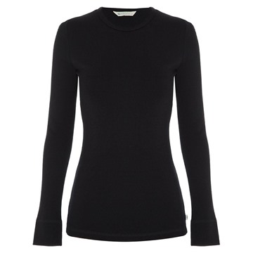 Picture of Woolerina Womens Long Sleeve Top Black CLEARANCE