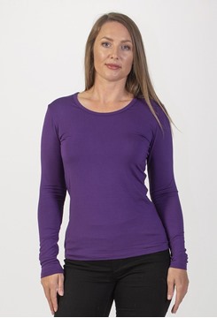 Picture of Woolerina Womens Long Sleeve Crew Neck Top CLEARANCE
