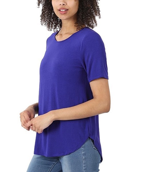 Picture of Hedrena Ladies Rose Tee Royal Blue CLEARANCE