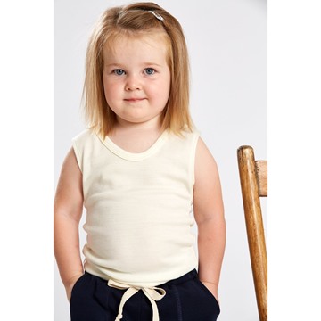 Picture of Woolerina Children's Singlet Natural CLEARANCE