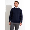 Picture of Woolerina Mens Long Sleeve Crew Neck Navy CLEARANCE