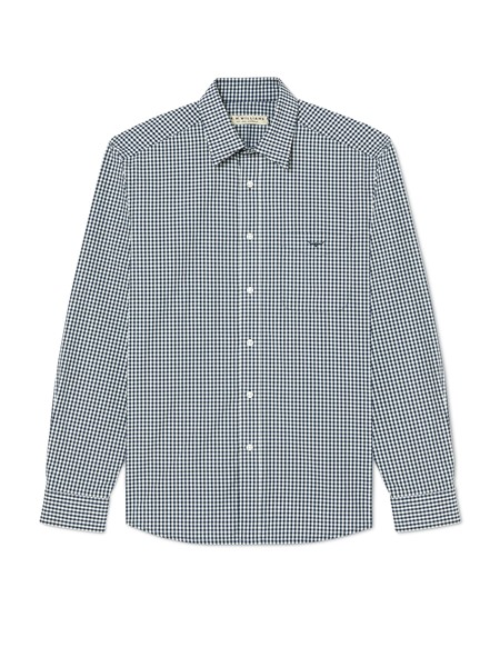 Picture of RM Williams Mens Collins Button Down Shirt Navy/White