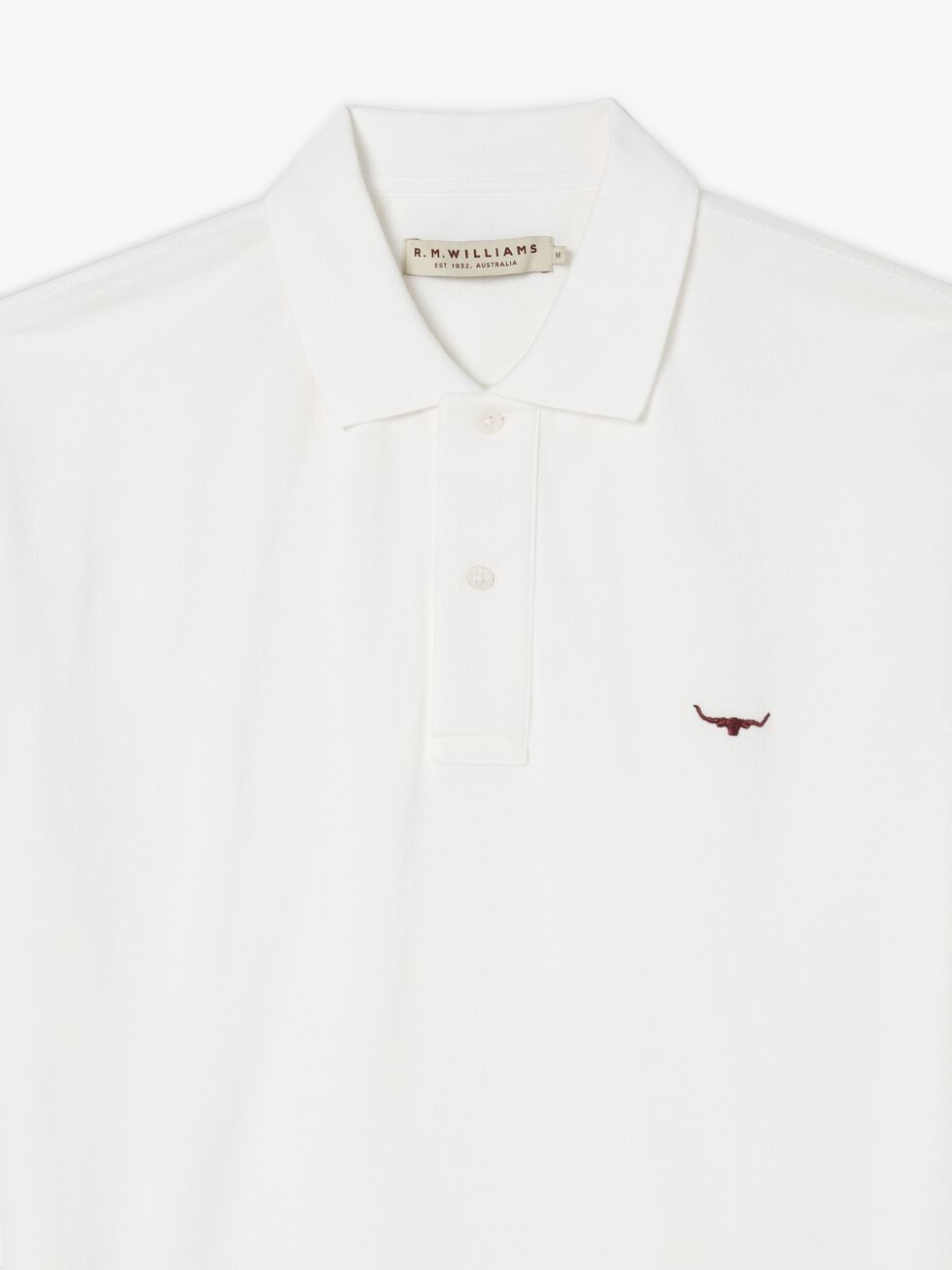 RM Williams Rod Polo White | Port Phillip Shop