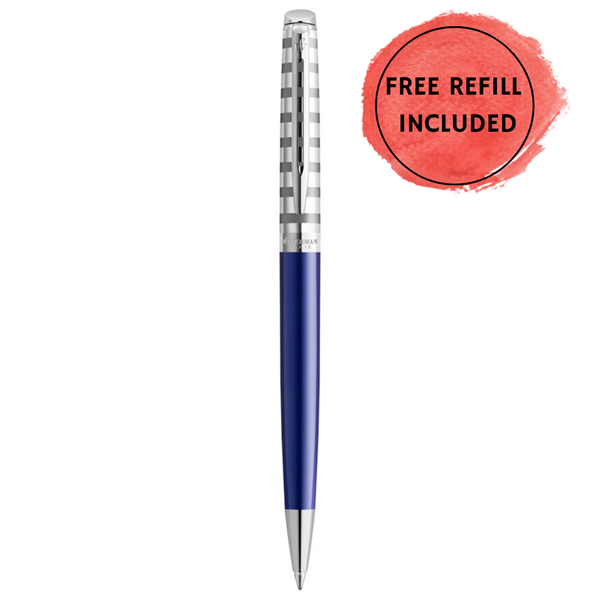 Picture of Waterman Hemisphere Deluxe Blue Striped Ballpoint Pen