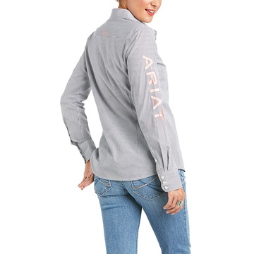 Picture of Ariat Womens Team Kirby Stretch Shirt Peacoat