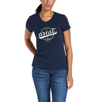 Picture of Ariat Women's Authentic Logo SS T-Shirt Navy