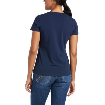 Picture of Ariat Women's Authentic Logo SS T-Shirt Navy
