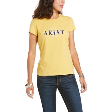Picture of Ariat Women's Real Sundown SS T-Shirt Local Honey