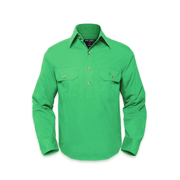 Picture of Brumby Unisex Work Shirt Green CLEARANCE