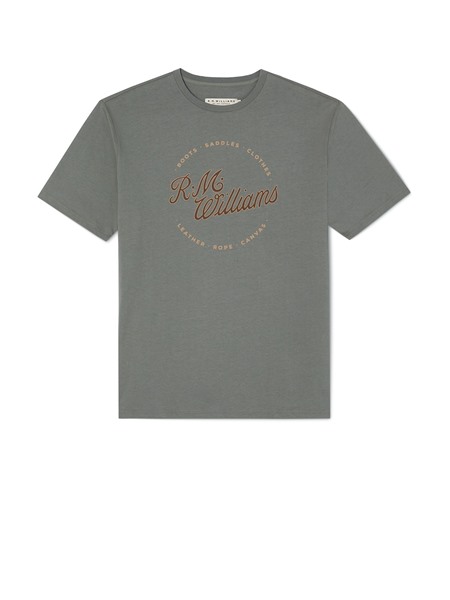 Picture of R.M Williams Script Stamp T-Shirt Sage