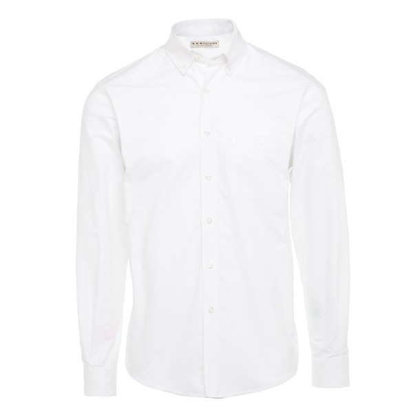 Picture of RM Williams Mens Collins Shirt White CLEARENCE