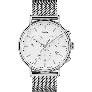 Picture of Timex Fairfield Chronograph 41mm Mesh Band Watch Silver