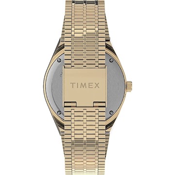 Picture of Timex Q Reissue 38mm Stainless Steel Bracelet Watch - Blue/Gold